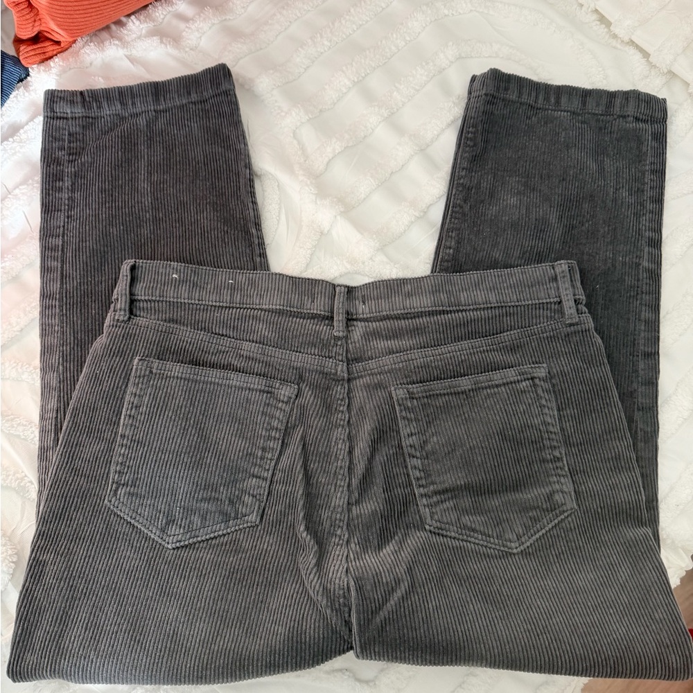 LOFT Gray Corduroy Jeans - Picture 5 of 10
